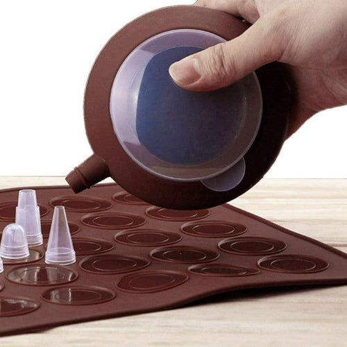 Professional Macaron Baking Kit — 48-Piece Silicone Mat Set