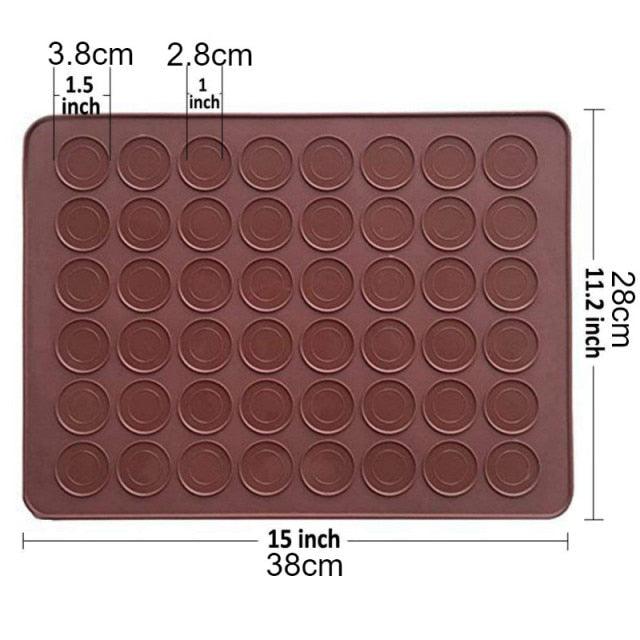 Professional Macaron Baking Kit — 48-Piece Silicone Mat Set