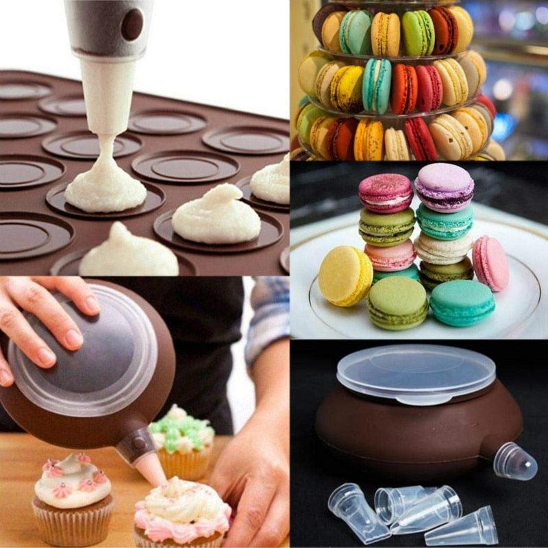 Professional Macaron Baking Kit — 48-Piece Silicone Mat Set