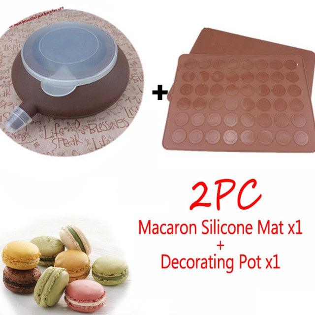 Professional Macaron Baking Kit — 48-Piece Silicone Mat Set
