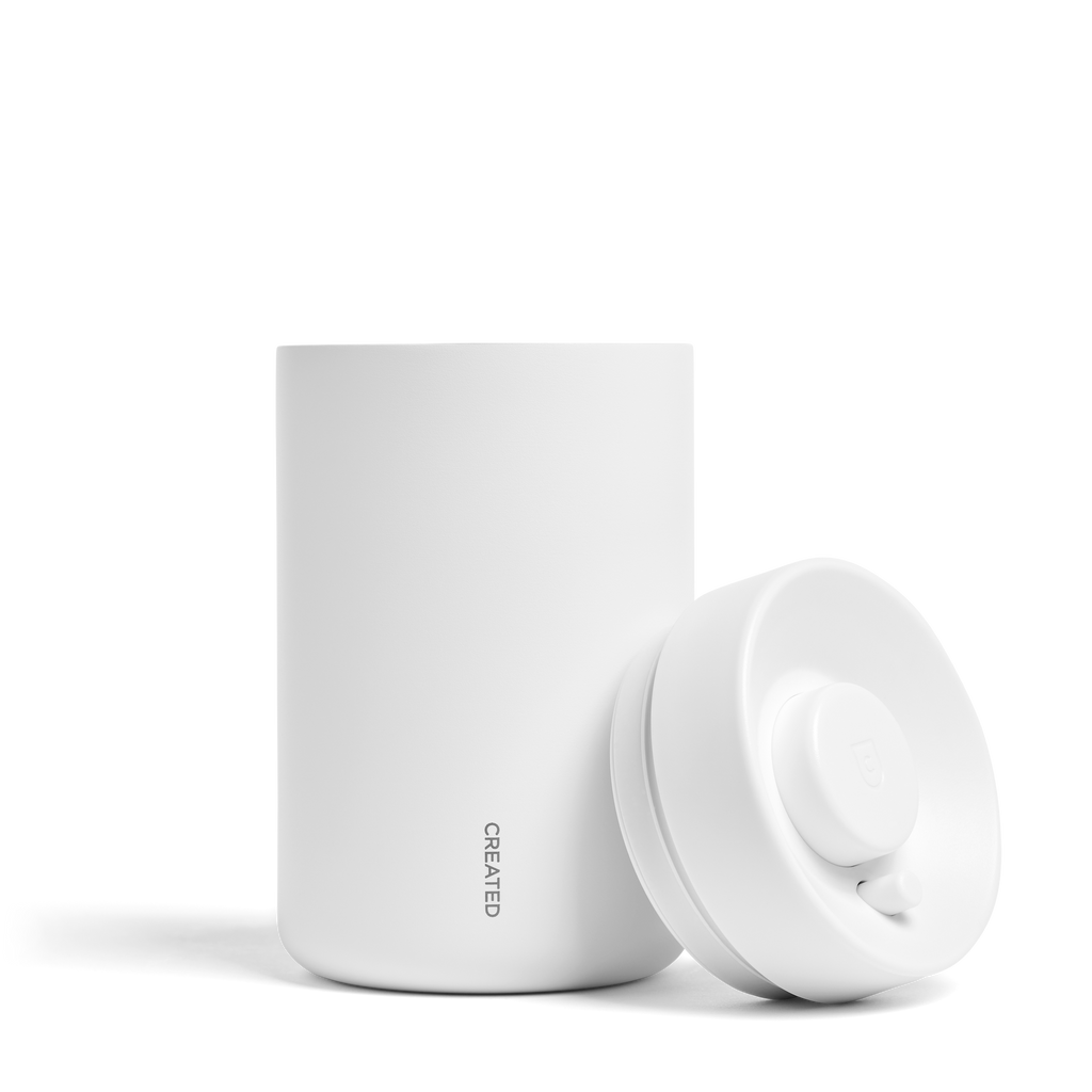 Reserve Vacuum Seal Coffee Canister — Keeps Beans Fresh with Center-Button Pump