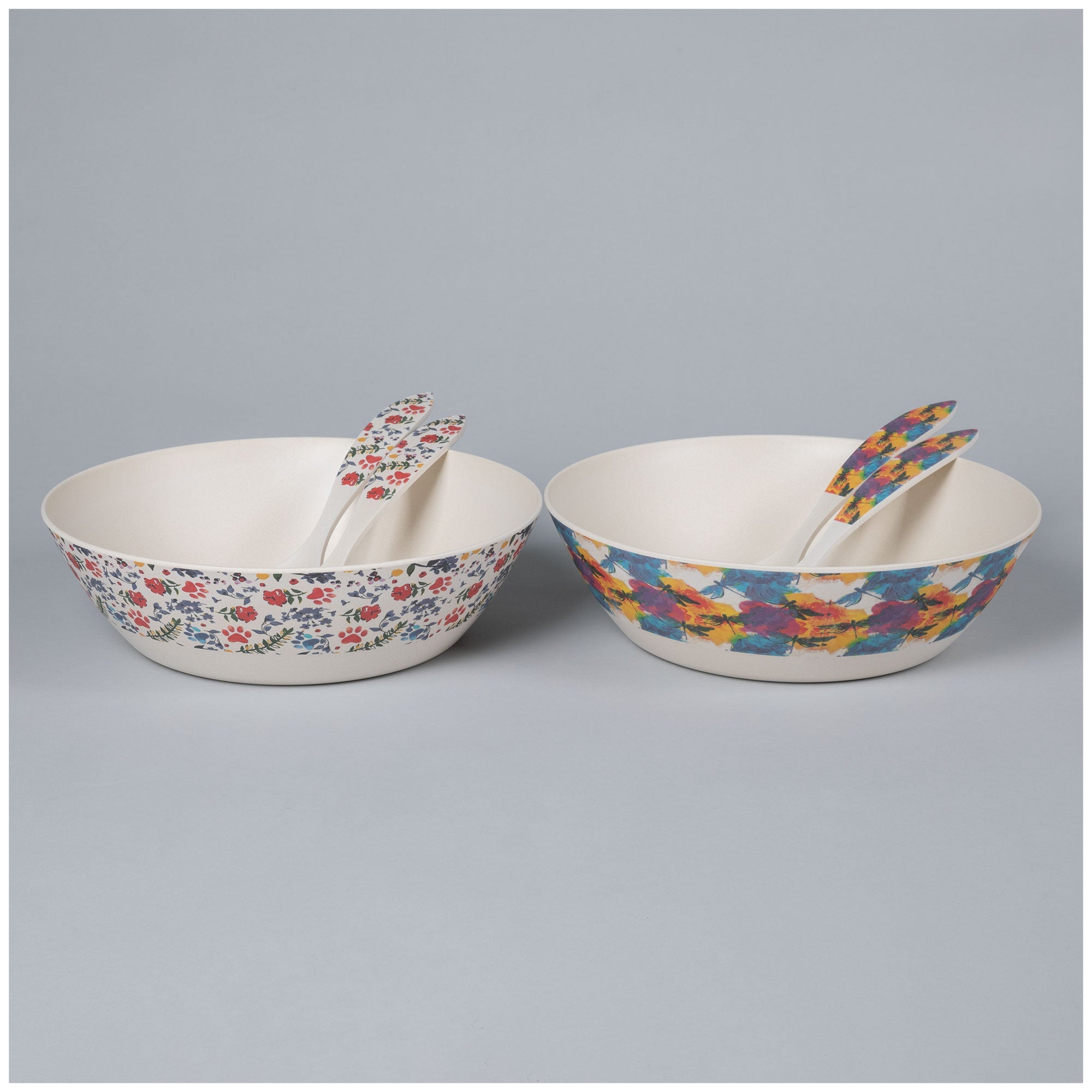Bamboo Fiber Nesting Bowl Set — Lightweight, Colorful & Virtually Unbreakable