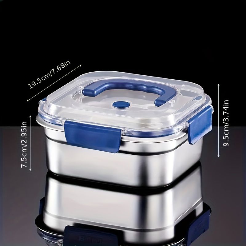Yakimoto Stainless Steel Meal Prep Containers — Airtight, Stackable, Fridge Ready