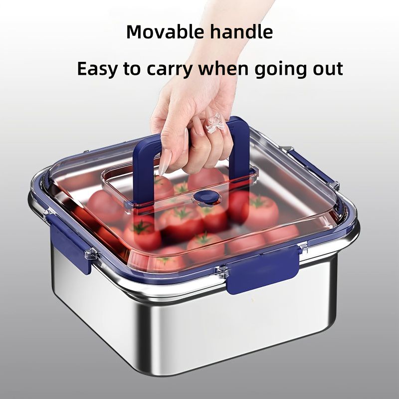 Yakimoto Stainless Steel Meal Prep Containers — Airtight, Stackable, Fridge Ready