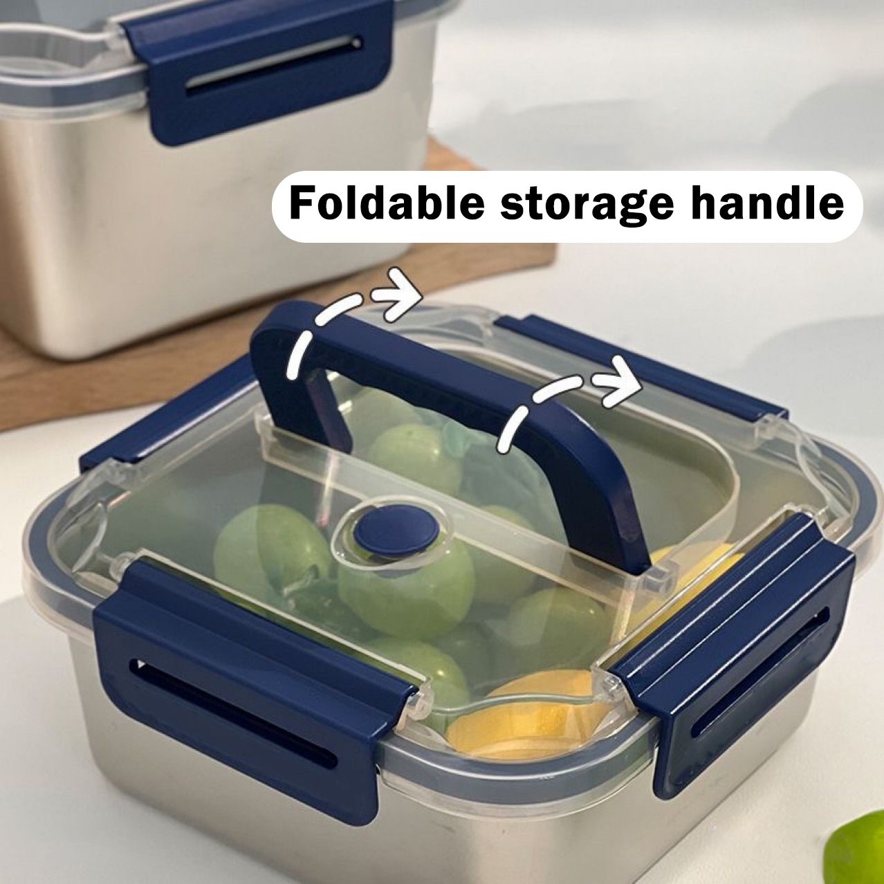 Yakimoto Stainless Steel Meal Prep Containers — Airtight, Stackable, Fridge Ready